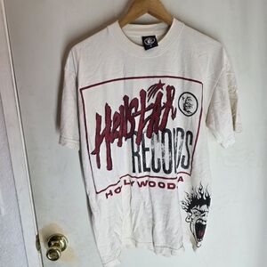 Hellstar Records Men's Graphic Tee Shirt Cream Color Hollywood